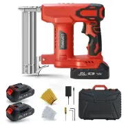 Cordless Nail Gun Battery Powered Brad Nailer, 2-in-1 Nail/Staple Gun, Electr...