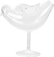 TIDTALEO 1pc Creative Glass Cocktail Cup with Bird Design Stylish Drinking Glass for Wine and Cocktails for Parties Weddings and Gatherings Transparent Color