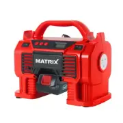 MATRIX 20v X-ONE Cordless Air compressor tyre camping Inflator Pump Kit