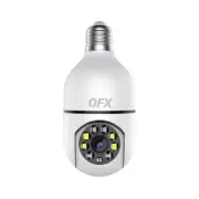 QFX IP-100 Dual Band WiFi Indoor BULB Security Camera +Audio/Video Recording
