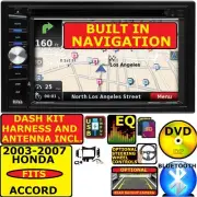 FITS/FOR 03-07 HONDA ACCORD CD/DVD GPS NAVIGATION SYSTEM BLUETOOTH USB/SD RADIO (for: Honda)