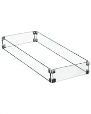 Hiland Glass Wind Screen - 28.75" X 14"