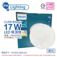 在飛比找松果購物優惠-【PHILIPS飛利浦】LED 若欣 CL200 17W 2