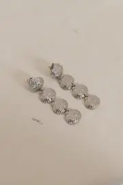 Softest Sand Earrings Silver