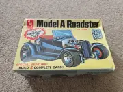 AMT MODEL A ROADSTER 29 FORD STREET RODS CAR MODEL KIT BUILT UP W BOX NIB RARE