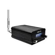 CZE-7C 7W Long Range FM Transmitter for Drive-in Church, School & Supermarket Events, Light Shows C black