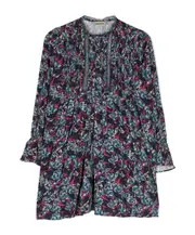 Zadig Voltaire Kids Lace Trim Floral Printed Dress 16Y,14Y,10Y Black