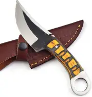 Fixed Blade Hunting Knife Handmade Bushcraft Knife Carbon Steel Knife With Cover