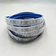 WS2812B addressable LED Light with 16.4FT 150LED Full Color Intelligent 5050 RGB DC5V (White PCB 30LEDs/m IP67 Waterproof).