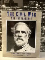 The Civil War - The Confederacy Library of Congress Knowledge Cards New In Box