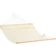 Whitsunday King Quilted Hammock in Cream - Beautiful Spreader Bar Hammock in Polyester - All Weather Large Sized Hammock - by Pacific Hammocks