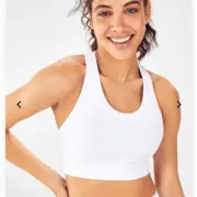Fabletics Mila Medium Impact Everyday White Sports Bra Womens Plus Size 1X NWT