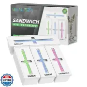 Qualezy Storage Bag Organizer for Kitchen Drawer, Plastic Bag Organizer for D
