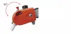 ROTATABLE POLE SAW CHAINSAW HEAD FOR BAUMR-AG, MTM, GIANTZ Brushcutter multi 9T