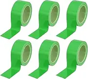 uxcell Floor Marking Tape 2 Inch x 110 Ft, 6 Pcs Self-Adhesive Warning Safety Tape Caution Stripe for Walls Floors Pipes Equipment Outdoor, Green