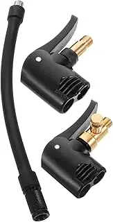Toddmomy 2Pcs Bike Inflator Nipple Air Chuck Adapter for Easy Tire Valve Connection Lightweight Portable Design for Quick Inflation of Bikes and Vehicles