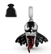[Generic] Venom Charm, Dangle Charm S925 Silver, Enamel Fits European Charm Bracelets, Venom 2, Let There Be Blood, Unbranded