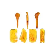 NNEOBA 7-Piece Gua Sha Massage Tool Set Amber Scraping Boards