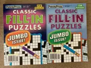 Lot of 2 Penny Press Classic Fill-Ins Puzzle Books Easy-Hard 114/Book N55