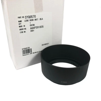 Lens Hood for Panasonic H-H025 Lumix G 25 mm F 1.7 Asph. Black New Part SYQ0570