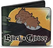 [Buckle-Down] Crunchyroll Wallet, Bifold, Black Clover Asta and Zora Mereoleona Challenge and Logo, Vegan Leather