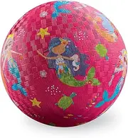 Crocodile Creek Small Rubber Playground Ball 7” Size - for Kids 3 Years and Up - Ships Inflated & PVC-Free - Durable Design for Indoor, Outdoor Games and Active Sports - Mermaids