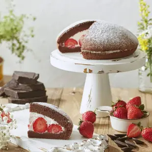 冬季限定~已售完【五月可朵烘培坊】巧克力草莓波士頓派#每日現做蛋糕#板橋美食#團購美食#彌月禮盒