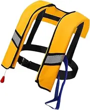 Life Vest Paddle Vest - Classic Life Vest Paddle Vest,Portable Pontoon-Ready Life Vest Jackets Nylon, Snorkeling Vest Auto-Inflating Feature for Safety for Paddle Board, Floating