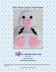 Snow Goose Treat Holder- Plastic Canvas Pattern or Kit