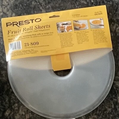 Presto Electric Food Dehydrator Fruit Roll 2 Sheets Trays