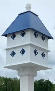 Wing & A Prayer Manor House With Cobalt Blue Roof