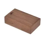 Fire Stone 1 Pcs Small Rectangle Wooden Box with Slide Lid, Natural Wood Cont...