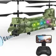 B-Qtech Remote Control Helicopter, Mini Drone Toy with Camera for Military Fans
