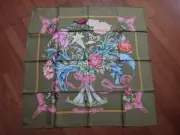 Hermes Carré Scarf Floral Pattern