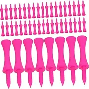 Milisten 100pcs Golf Golf Accessories Castle Golf Tee Short Golf Tees Unbreakable Golf Tees Practice Golf Tees Small Tees Golf Practice Tees Golf Golfing Tees Golf Tees Long Pp Rosy