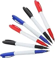 Dry Erase White Board Marker, 6pcs 0.5mm Fine Tip Whiteboard Pens Reusable Whiteboard Markers for Calendar Boards