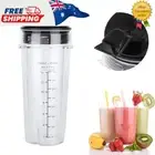 Convenient 16Oz Blender Cup with Flip Lid Compatible with Nutri Ninja