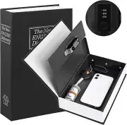 Diversion Book Safe with Combination Lock, Secret Hidden Metal Lock Box,Money H