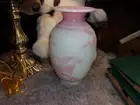 Fenton Kelsey Murphy 9.5" LOTUS AND HORSE BURMESE Sand Carved Vase