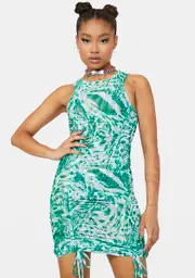 [BY DYLN] Hailey Mesh Mini Dress