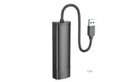 hoco HB41 Easy safety 4-in-1 Adapter(USB to USB3.0*4)(L=0.2M) - black