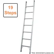 Indalex 19 Step Single Aluminium Ladder 6.1m 14kg
