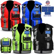 Hi Viz Green Tactical Vest Security Enforcement CCTV, Dog Handler, Press, Event