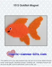 Goldfish Magnet-Plastic Canvas Pattern or Kit