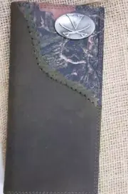 ZEP-PRO Virginia Cavaliers Roper Leather Fence Row Camo Wallet FREE Gift Bag