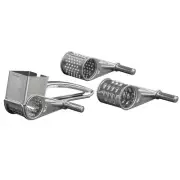 MasterPro Deluxe Rotary Cheese Grater 3Pcs Cheeses Nuts Chocolate Shredder