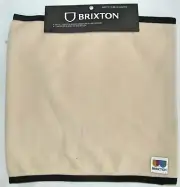 New Brixton Oatmeal Arctic Fleece Face Mask Cover Gaiter Mens Womens One Size