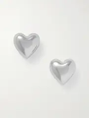 [Roxanne Assoulin] Roxanne Assoulin - Heart & Soul Silver-tone Earrings - One size One size Silver