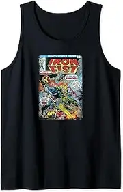 [Marvel] Iron Fist Versus Atomic Man Vintage Comic Cover Tank Top