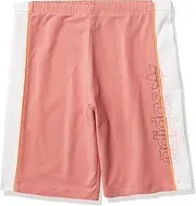 [adidas Originals] Boy's Cycling Shorts Tactile Rose/White Large